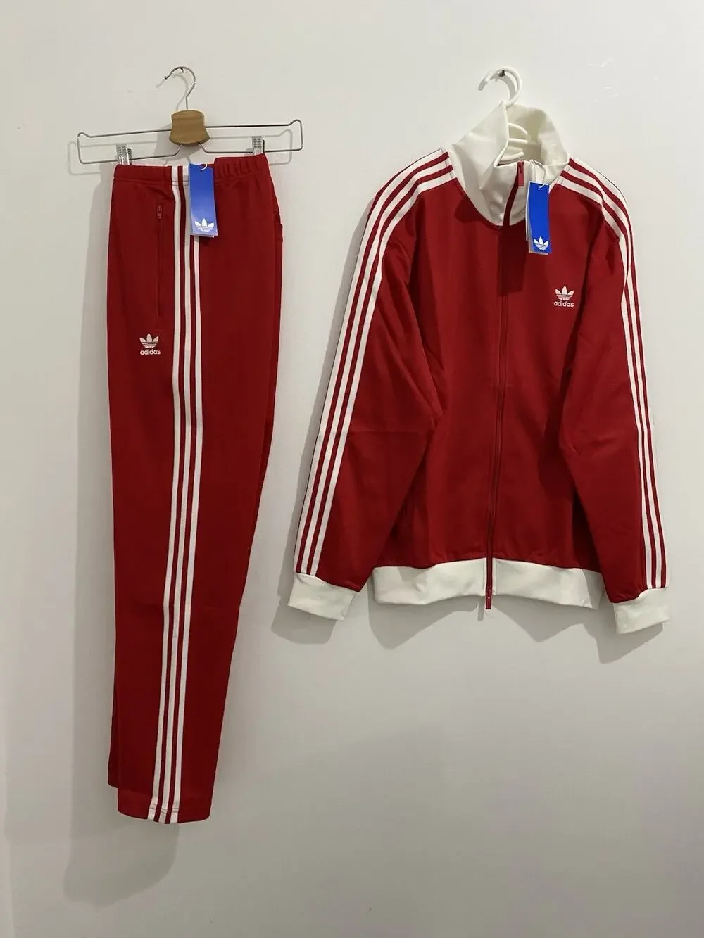 Adidas Originals Classics Beckenbauer Tracksuit Better Scarlet White Size M